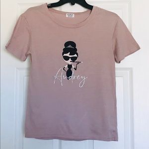 Lovely Audry Print T Shirt